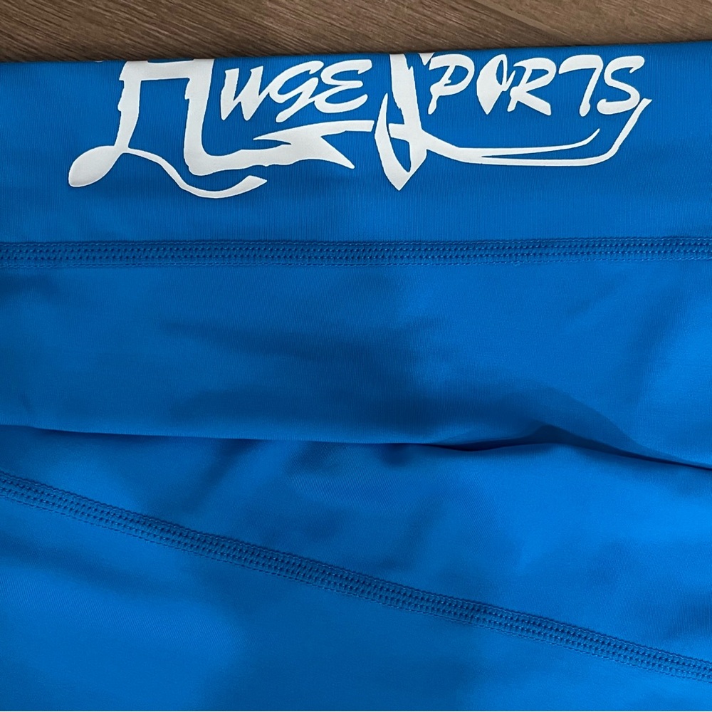 Huge Sports Men Large Splice UV Sun Protection‎ UPF 50+ Skins Rash Guard LS Blue - Picture 3 of 9
